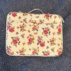 Vera Bradley Floral Laptop Sleeve - Blue and Pink